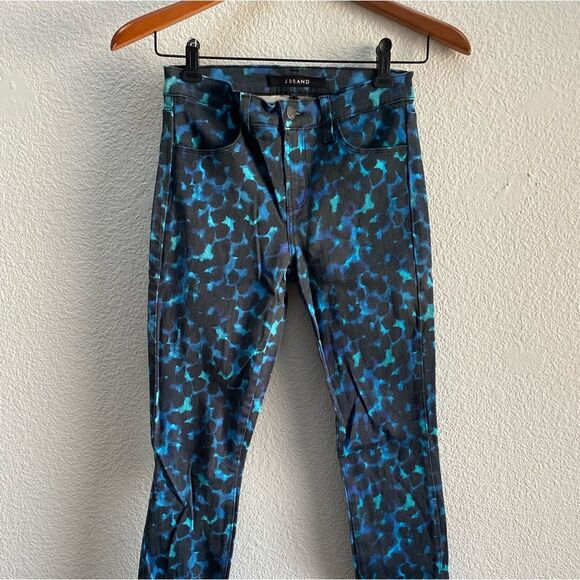 J Brand Super Skinny Indigo Ink Black Blue Jeans 620O241IB 25 x 29 - Picture 2 of 6